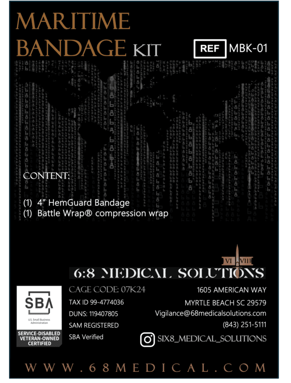 Maritime Bleeder Kit w / Compression Bandage
